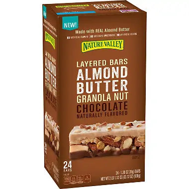 Nature Valley Layered Almond Butter Chocolate Bars (24 Ct.)