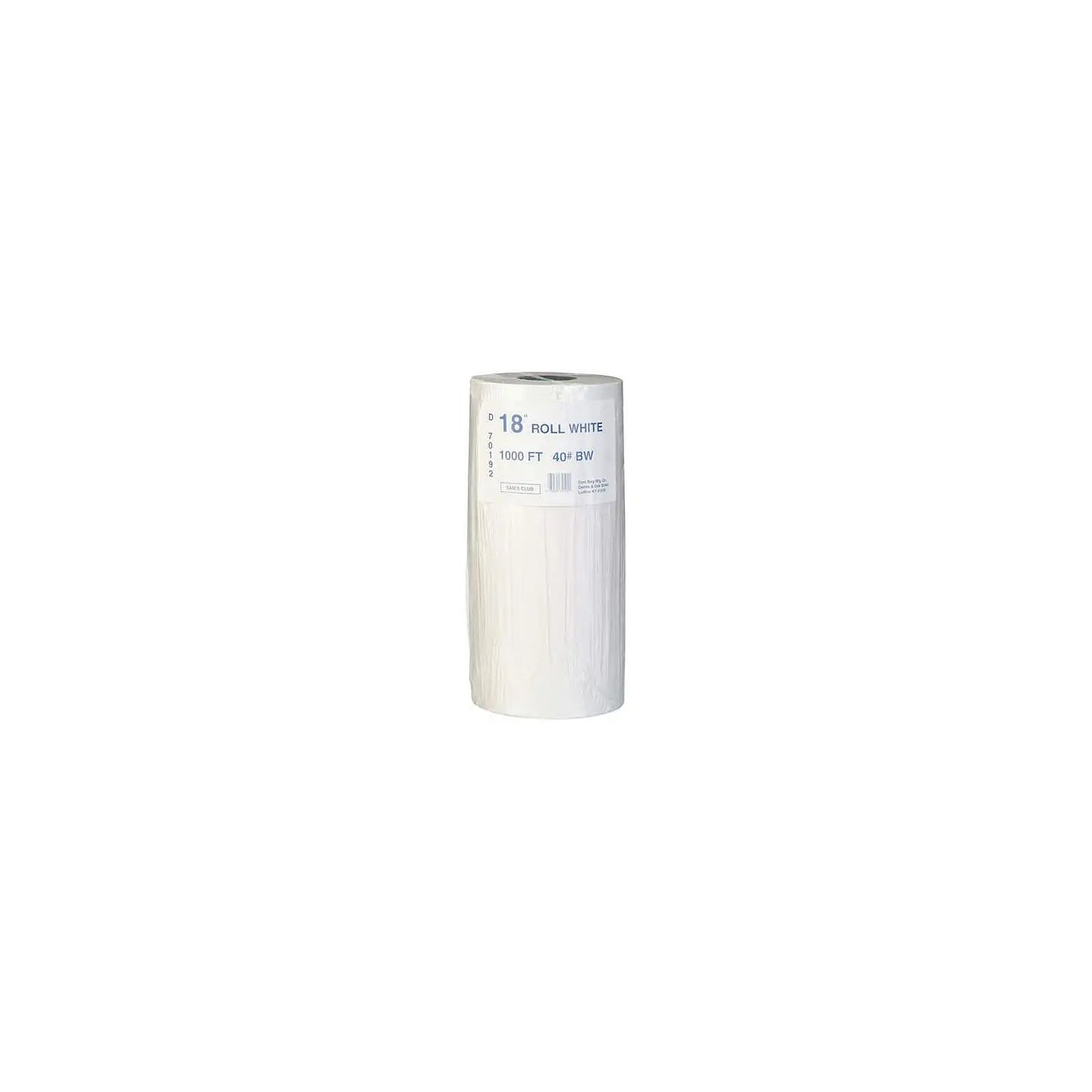 Duro Bag White Paper Roll - 18