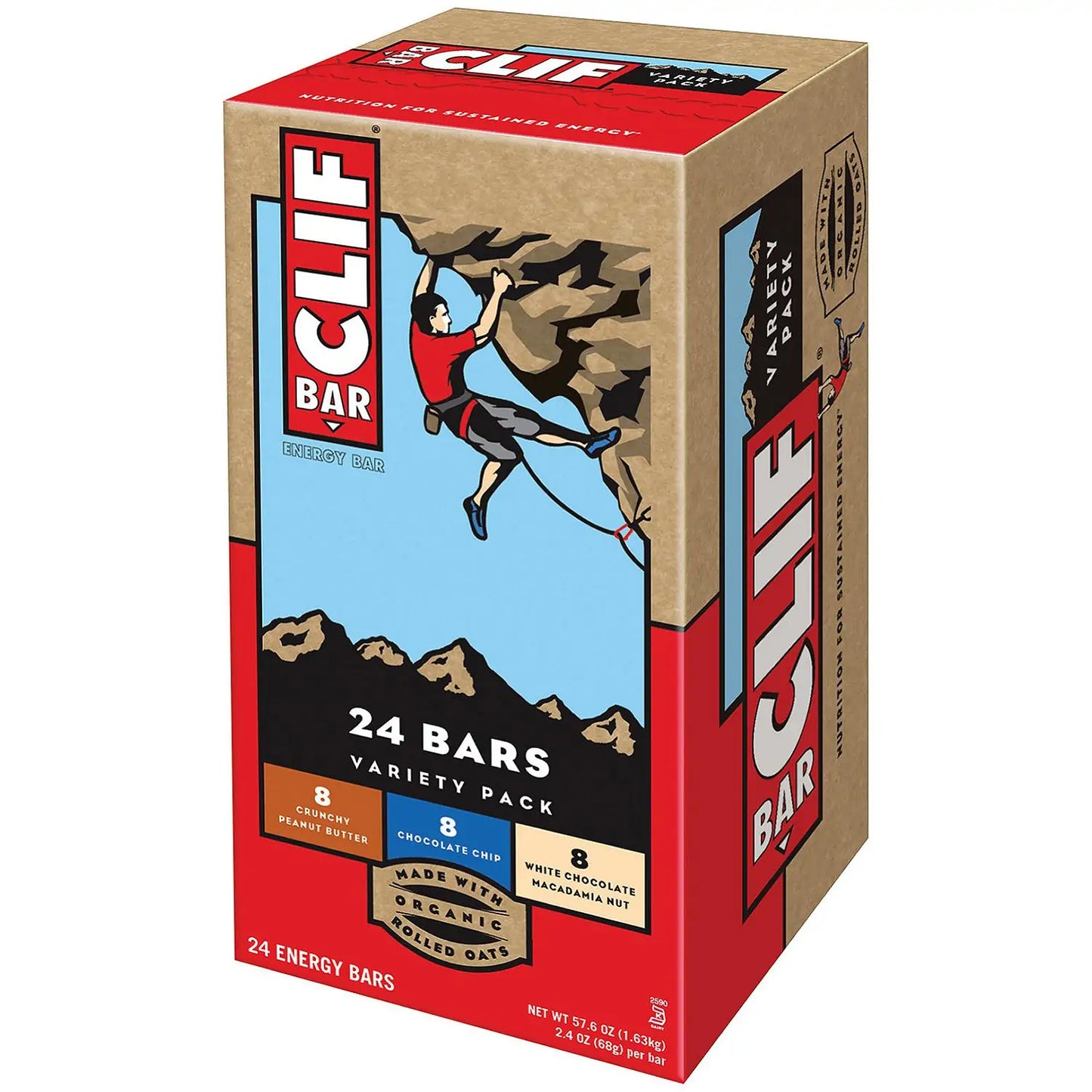 Clif Bar Energy Bar, Variety Pack (2.4 Oz., 24 Ct.)