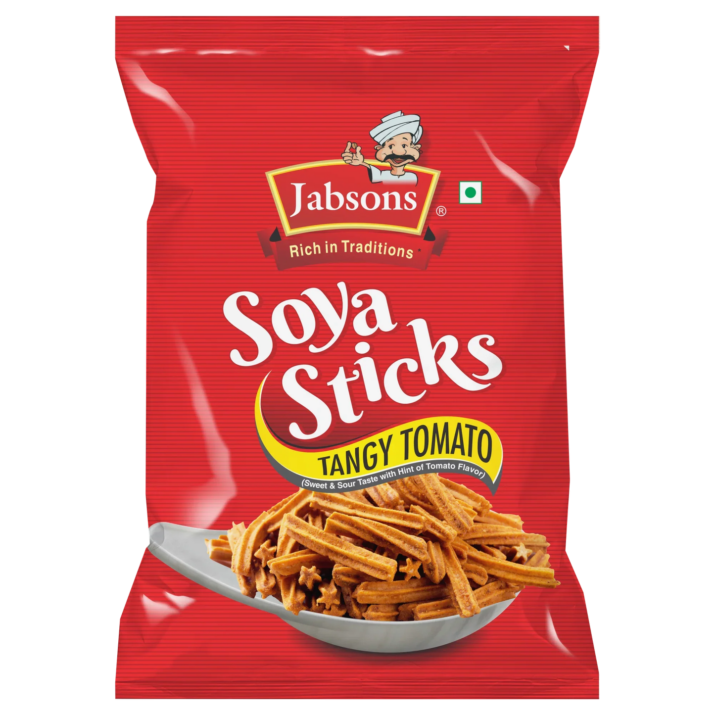 Jabsons soya sticks. tangy tomato, each