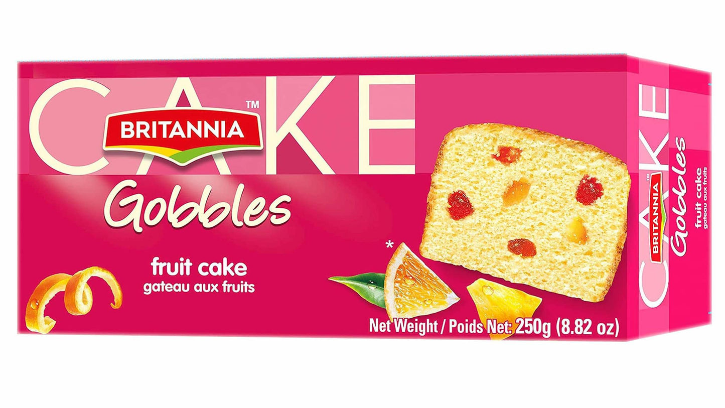 Britannia Gobbles Fruit Cake 250Gm