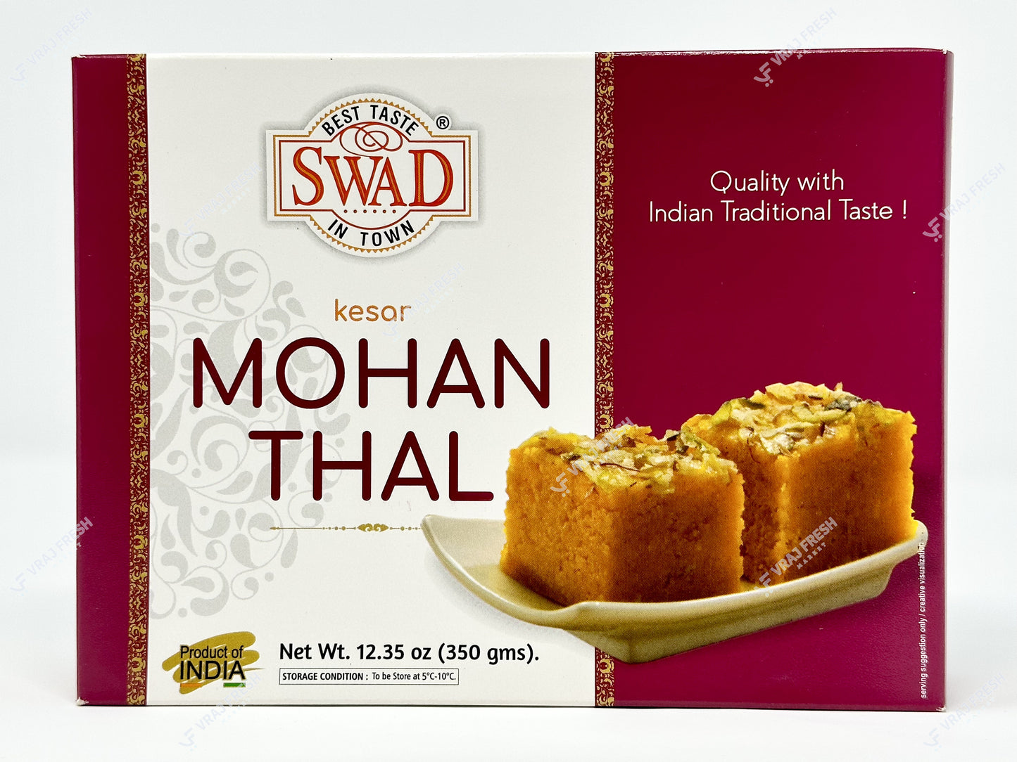 Swad Kesar Mohanthal (350g 12.35Oz)