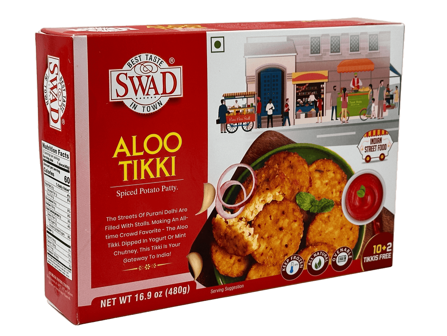 Swad Aloo Tikki 8 pcs (320g 11.29Oz)
