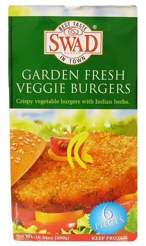 Swad Garden Fresh Veggie Burgers 6 pcs (480g 16.94Oz)