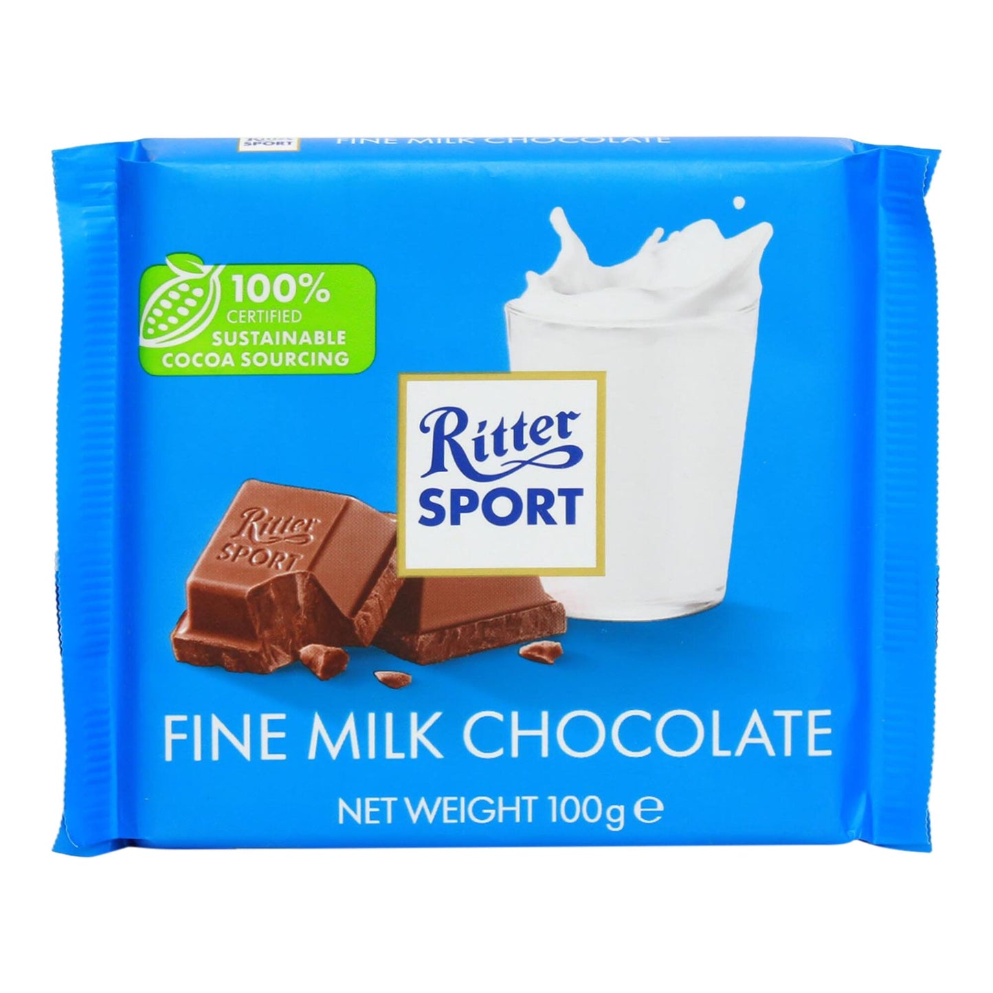 Ritter Sport Fine Milk Chocolate 100gm