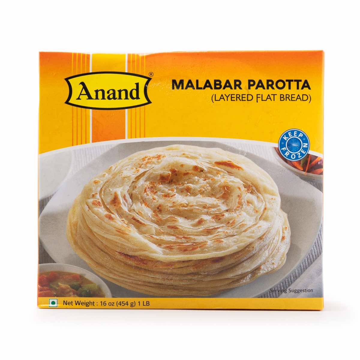 Anand Frozen Malabar Parotta - 1 LB