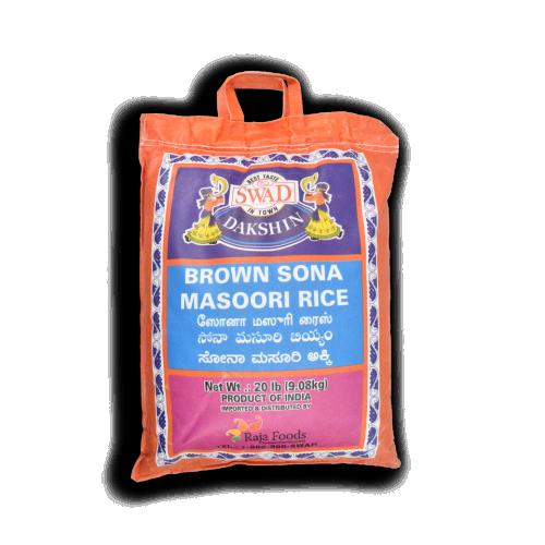 Swad Dakshin Brown Sona Masoori Rice (9.08kg 20lb)