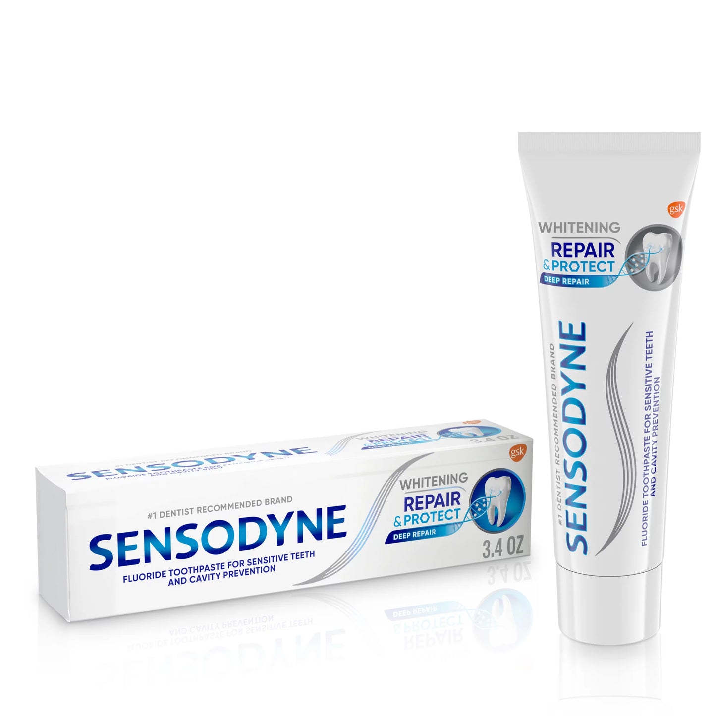 Sensodyne Repair and Protect Whitening Sensitive Toothpaste, 3.4 Oz