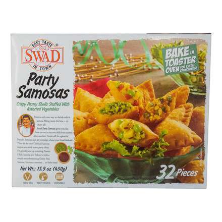 Swad Party Samosa 32 pcs (450g 15.9Oz)