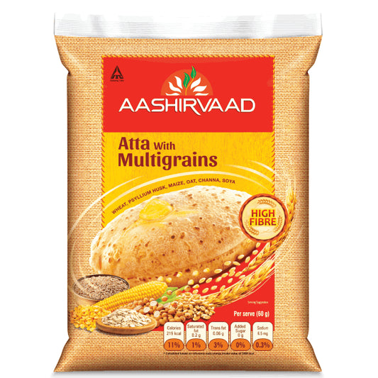 Aashirvaad Atta is a premium whole wheat flour crafted using traditional chakki grinding methods