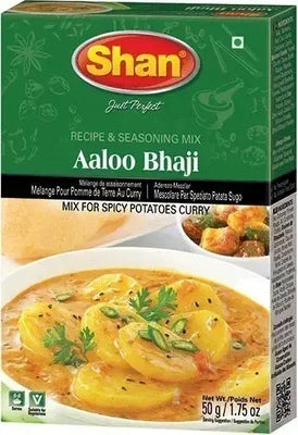 Shan Aaloo Bhaji Curry Mix 50 gm box