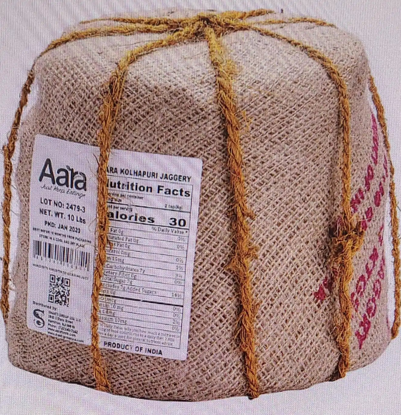Aara Kohlapuri Jaggery (10 LB - 4.54 KG)