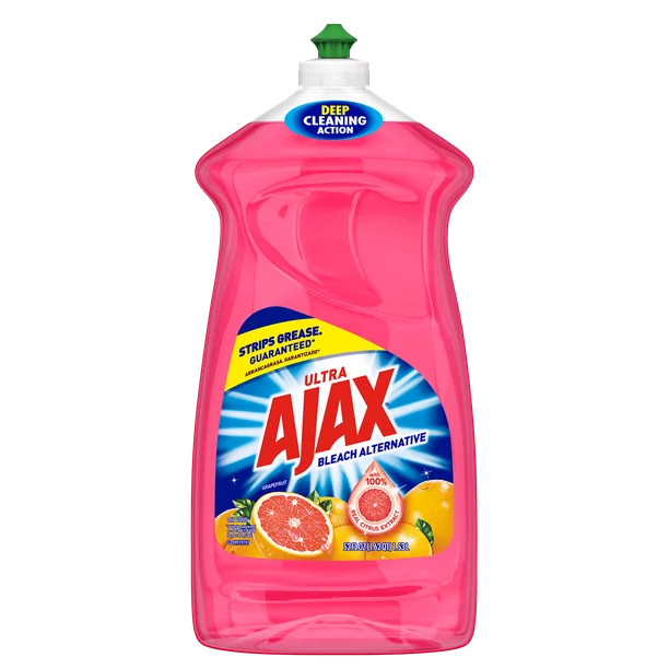 Ajax Ultra Bleach Alternative Dishwashing Liquid Dish Soap, Grapefruit Scent - 52 Fluid Ounce