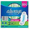 Always Ultra Thin Long Super Pads, Unscented - Size 2 (92 ct.)