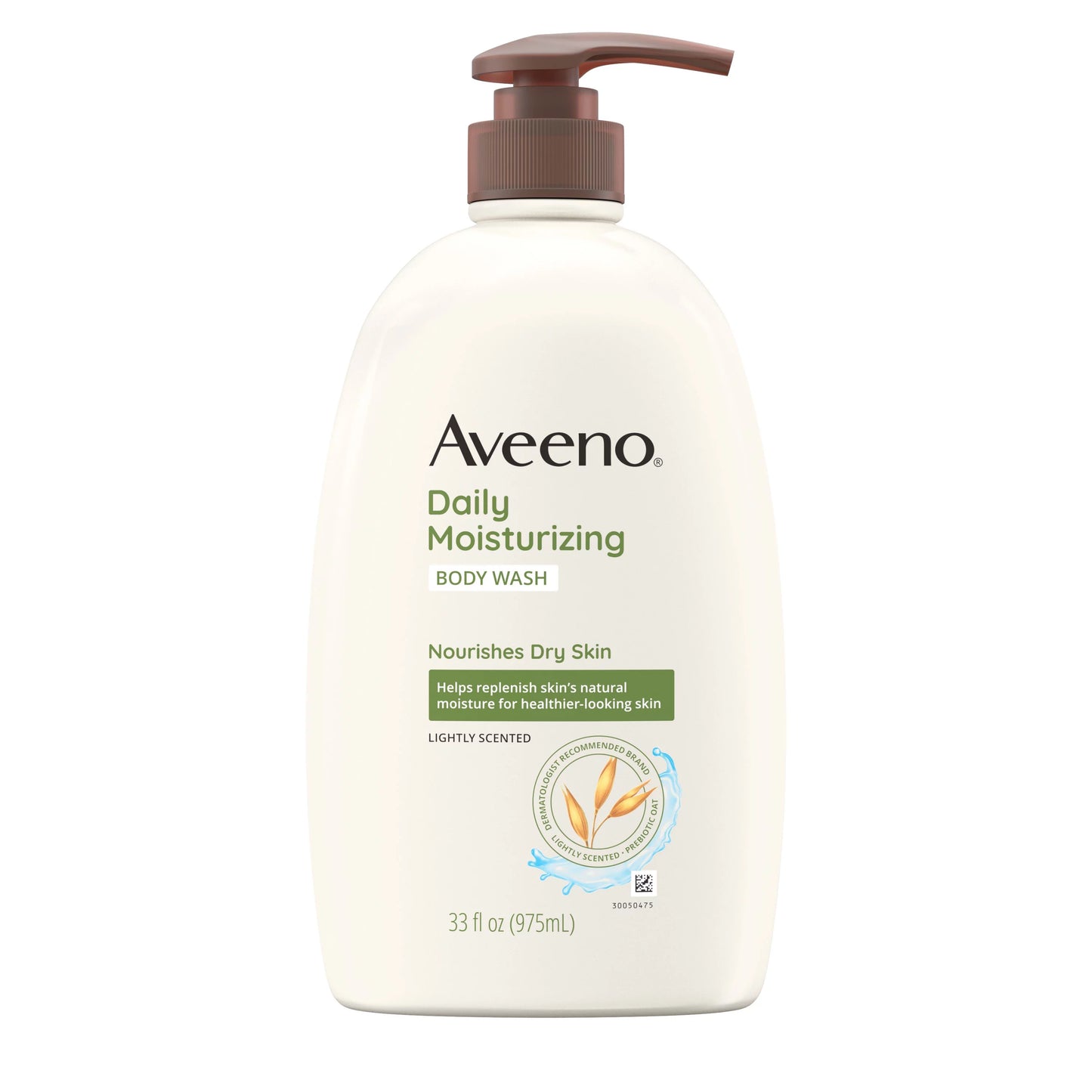 Aveeno Daily Moisturizing Dry Skin Body Wash, Prebiotic Oat, 33 fl. oz