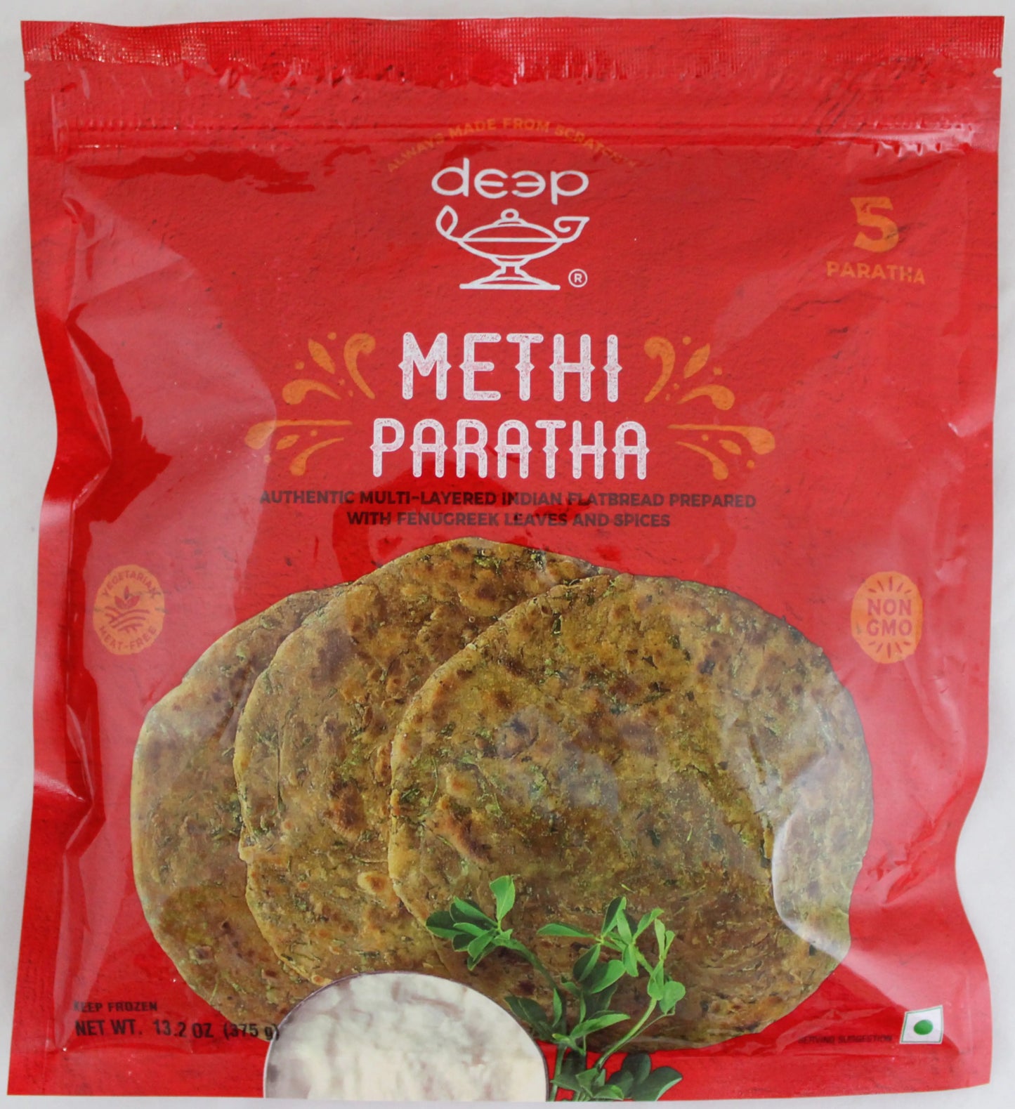 Deep Methi Paratha - 5 PCS