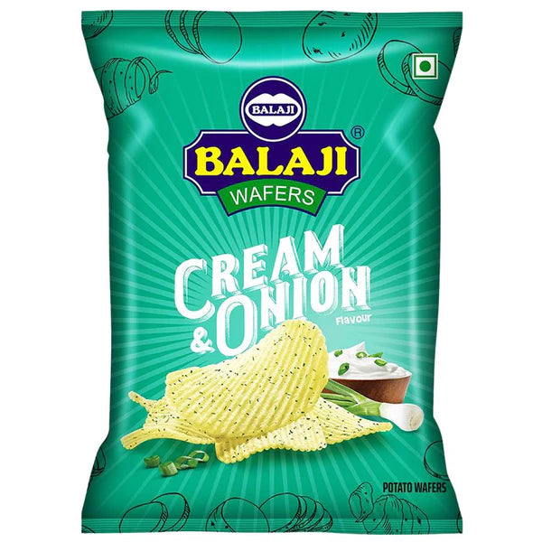 Balaji Cream and Onion (150g 5.29Oz)