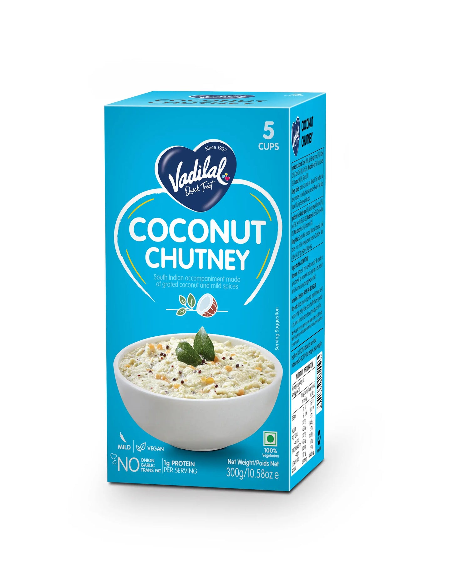 Vadilal Frozen Coconut Chutney - 10.58 OZ (300 GM)