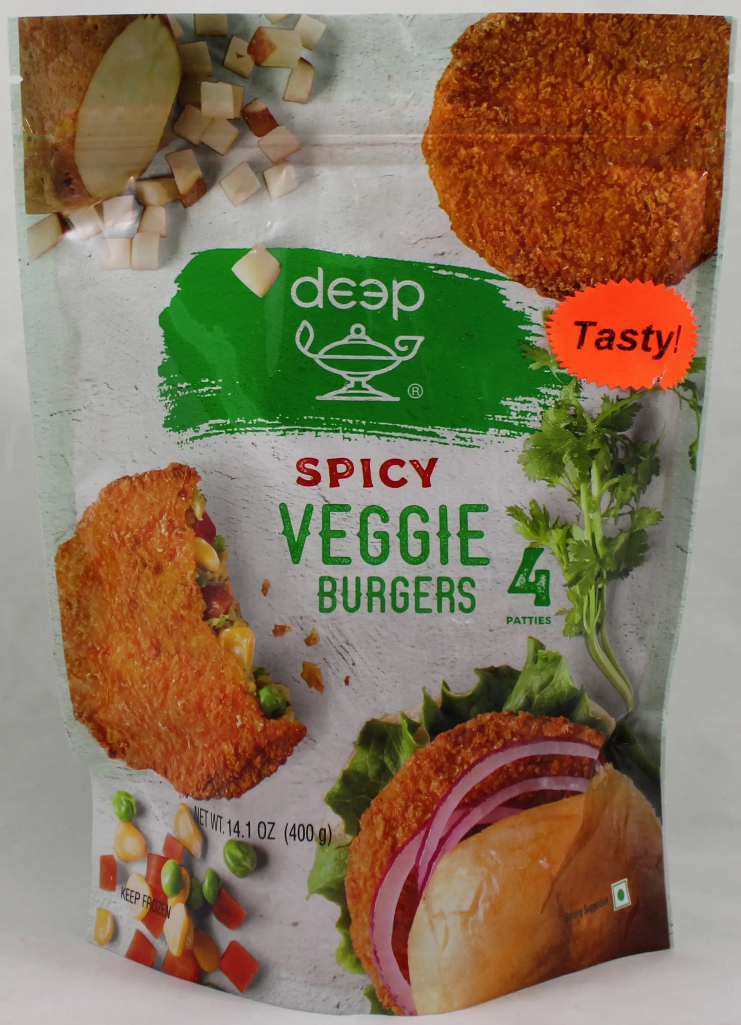 Deep Spicy Veggi Burger (4 PCS)