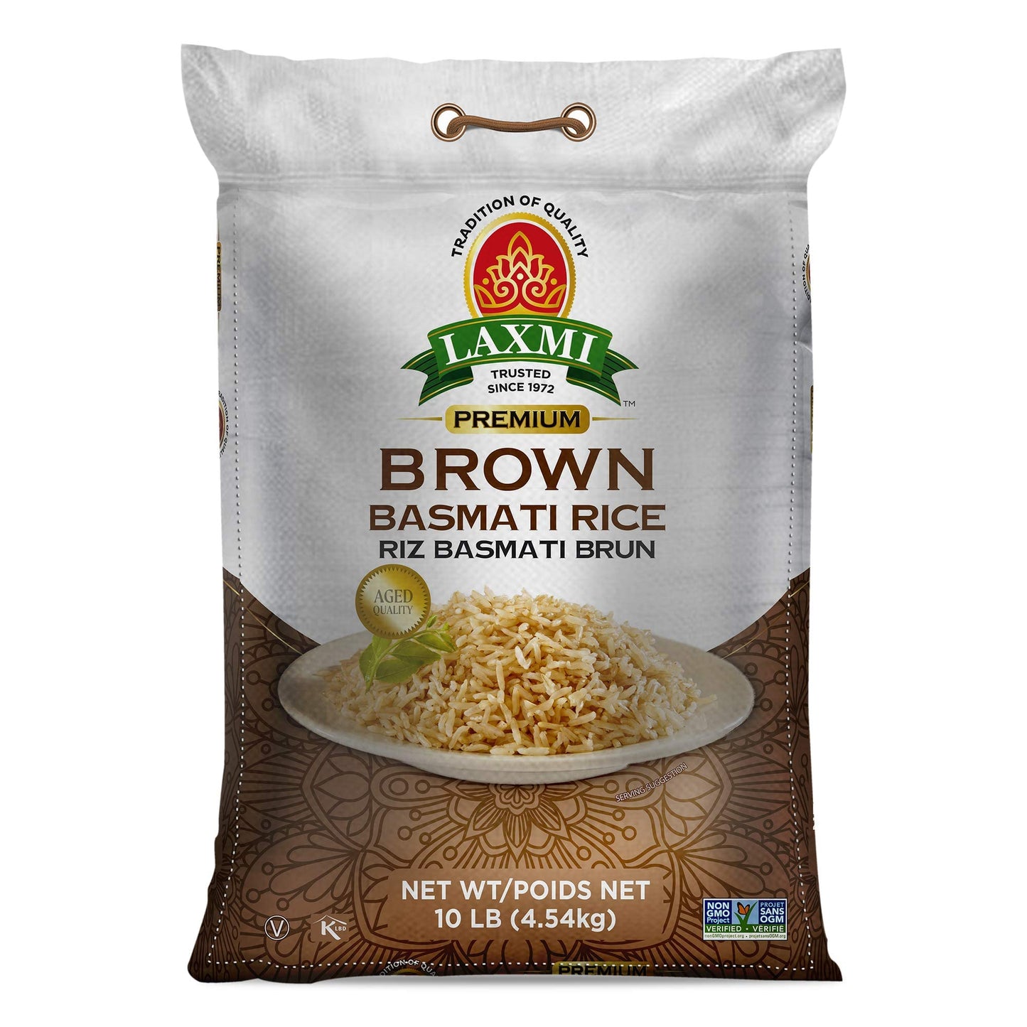Laxmi Brown Basmati Rice (4.54kg 10lb)