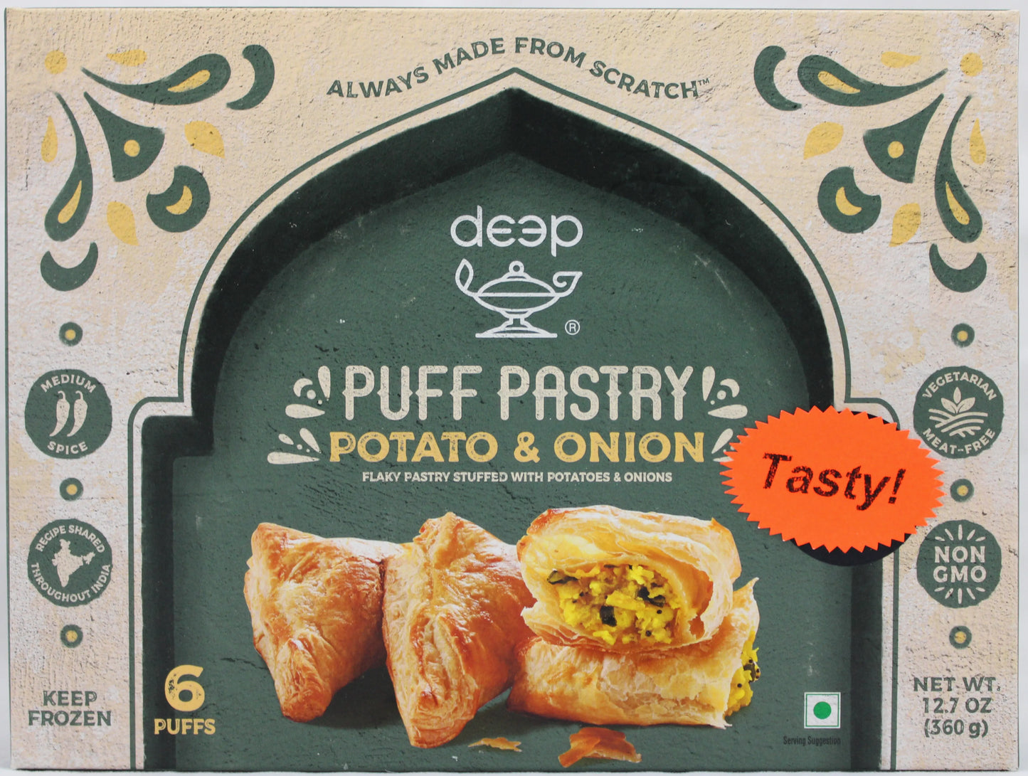 Deep Puff Pastry (POTATO & ONION-6 PCS)