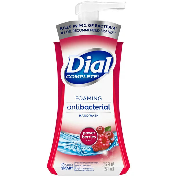 Dial Complete Antibacterial Foaming Hand Wash, Power Berries, 7.5 fl oz