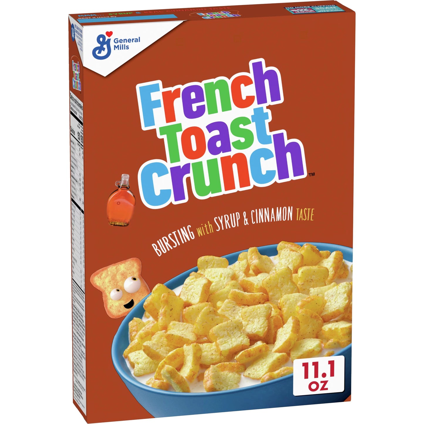 French Toast Crunch Sweetened Breakfast Cereal, 11.1 OZ Cereal Box