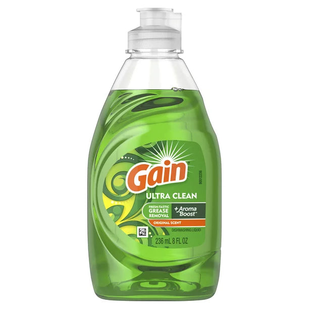 Gain Ultra Dishwashing Liquid Dish Soap, Original Scent, 21.6 fl oz