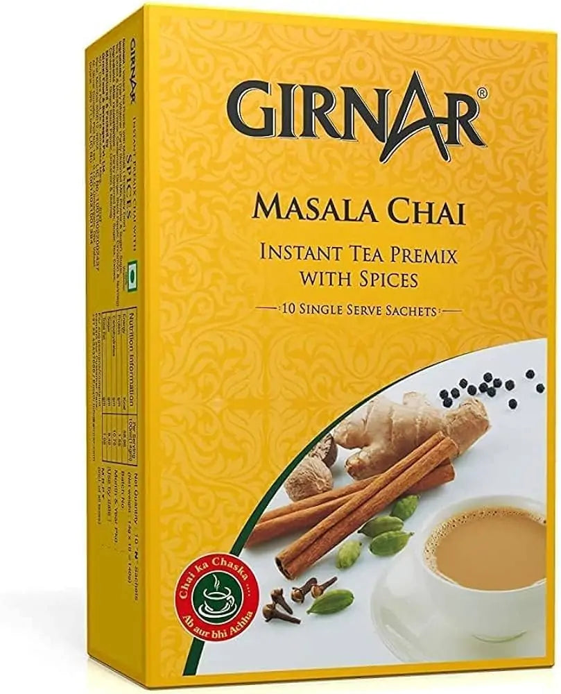 Girnar Instant Tea Premix (SWEETENED)- Masala (10 Sachets)
