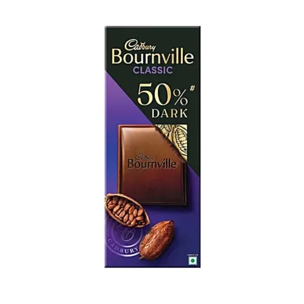 Cadbury Bournville Classic 50% Rich Cocoa Dark Chocolate Bar 75gm