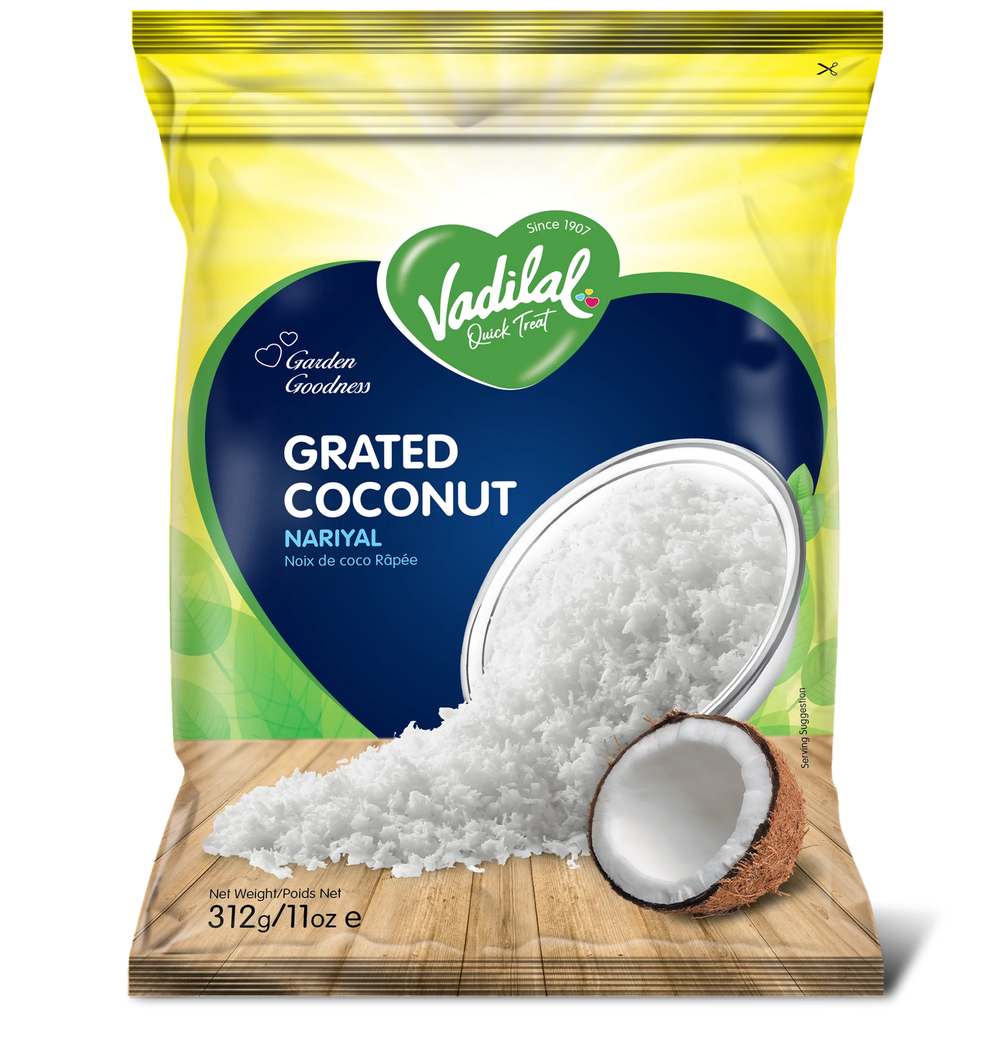 Vadilal Frozen Grated Coconut - 11 OZ (312 GM)