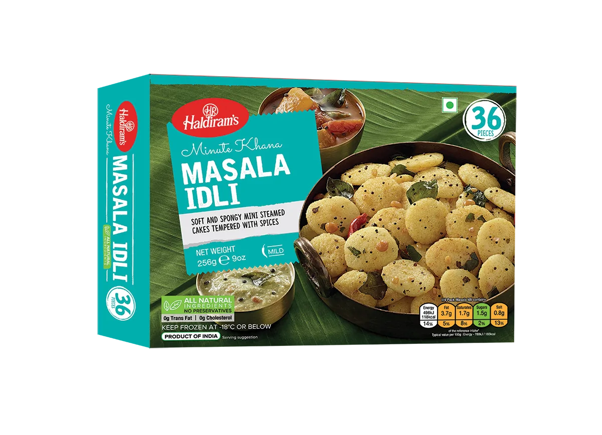 Haldiram Frozen Masala Idli (9 OZ - 256 GM)