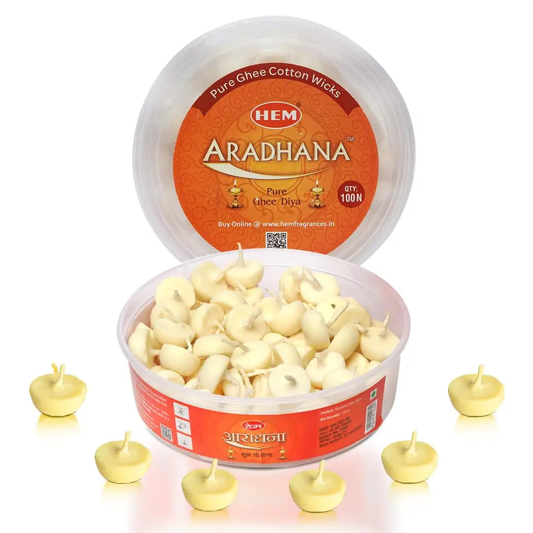 Hem Aradhana Pure Ghee Diya - 100 PCS