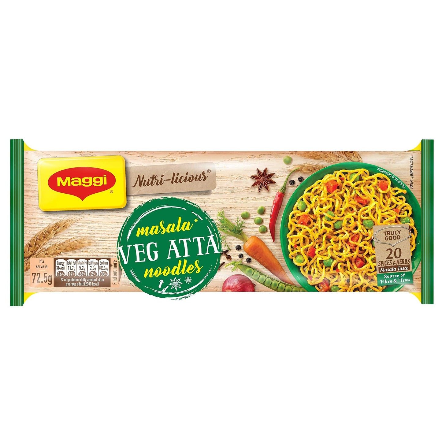 Maggi Vegetable Atta Noodles Masala -
