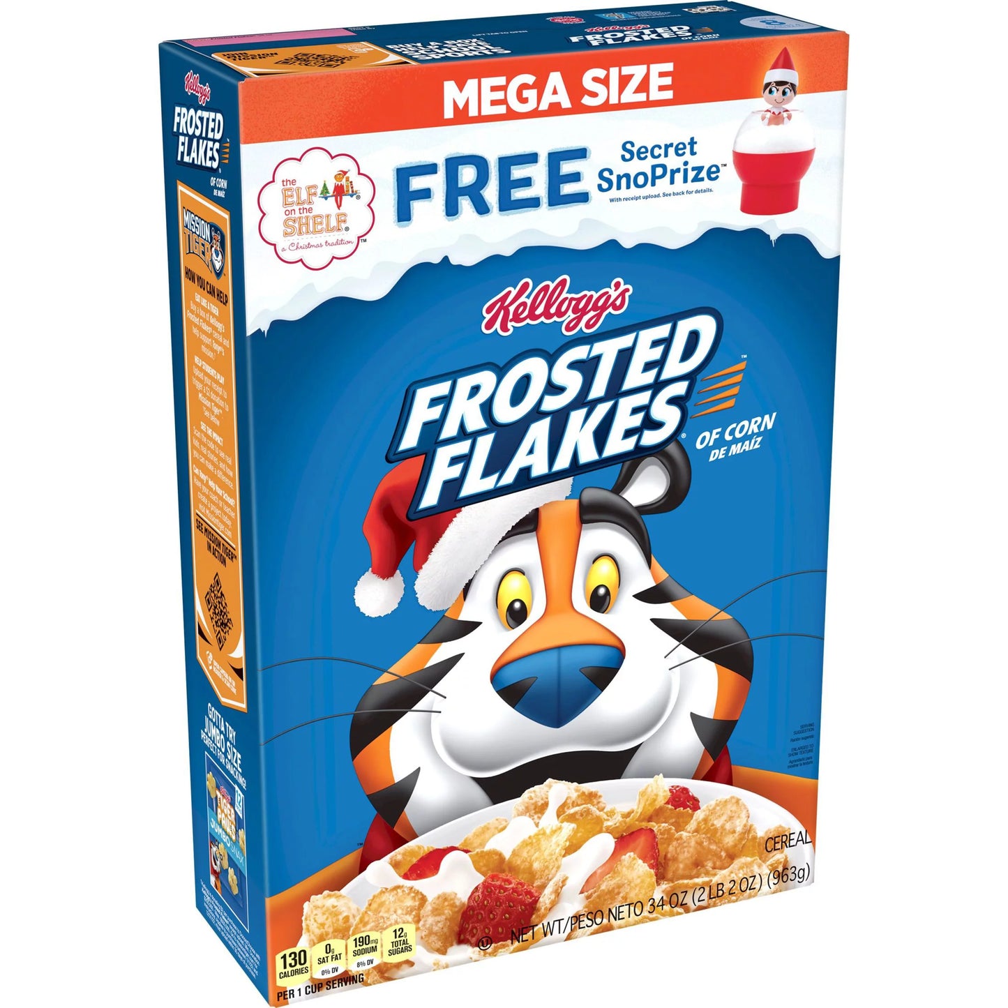 Kellogg's Frosted Flakes Cold Breakfast Cereal, Original, 34 oz