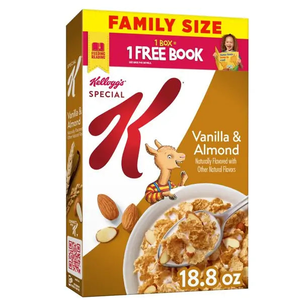 Kellogg's Special K Breakfast Cereal, Vanilla and Almond, 18.8 Oz, Box