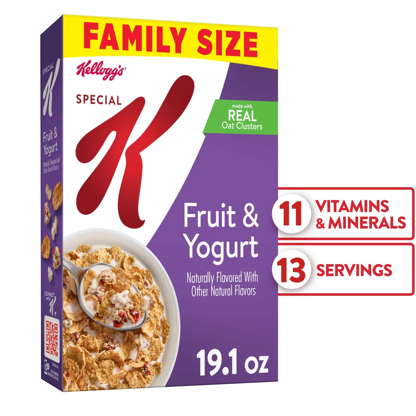 Kellogg's Special K Cold Breakfast Cereal, Fruit and Yogurt, 19.1 oz
