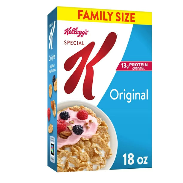 Kellogg's Special K Cold Breakfast Cereal, Original, 18 oz