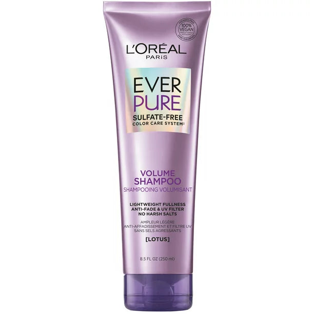 L'Oreal Paris EverPure Volume Shampoo with Lotus, 8.5 fl oz