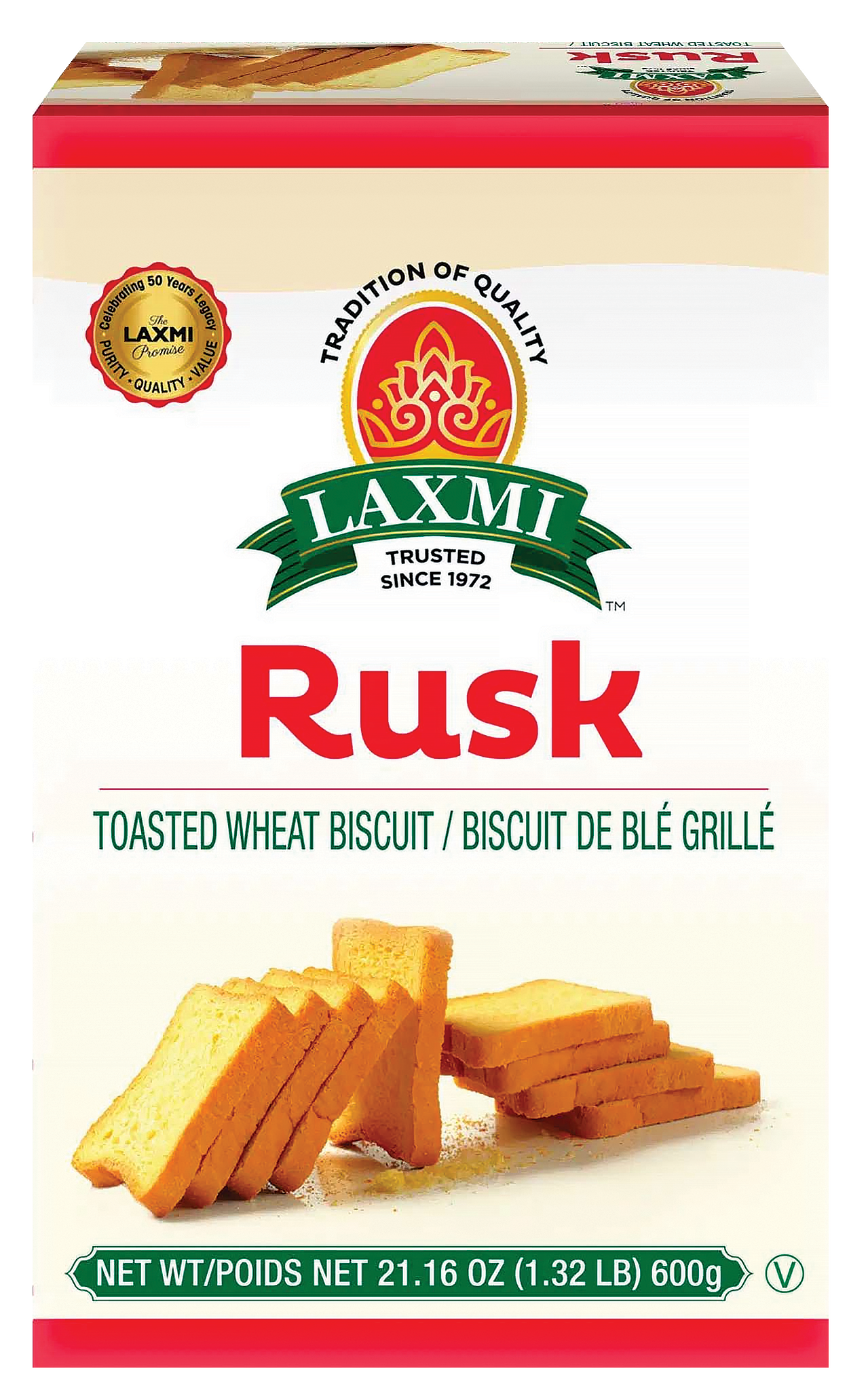 laxmi rusk toasted wheat biscuit 600gm