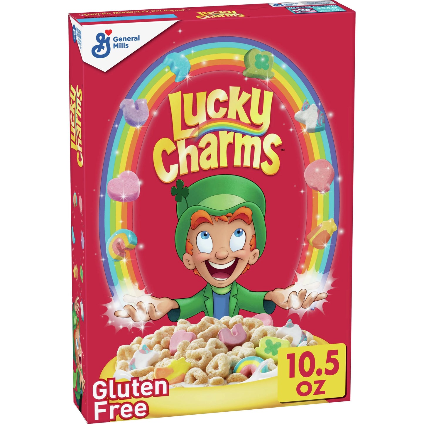 Lucky Charms Gluten Free Cereal with Marshmallows, 10.5 OZ Cereal Box