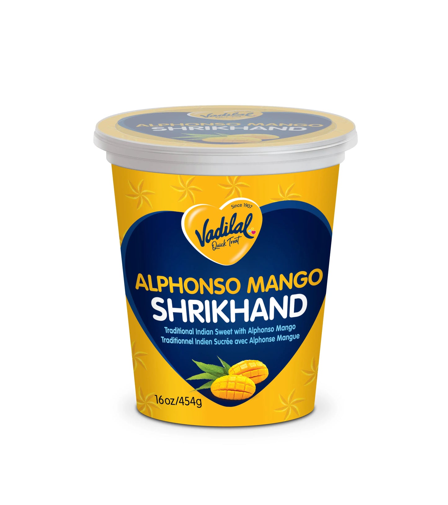 Vadilal Alphonso Mango Shrikhand - 16 OZ (454 GM)