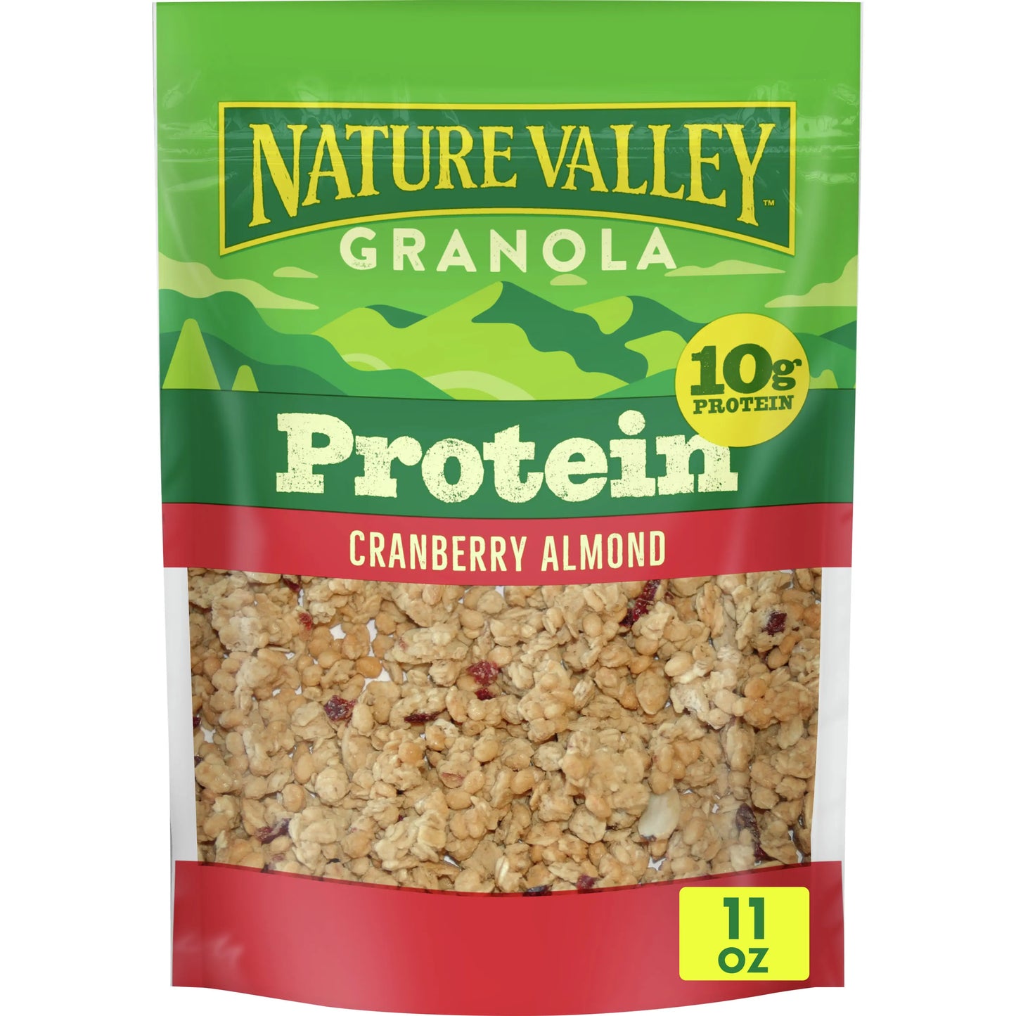 Nature Valley Granola, Protein Cranberry Raisin Almond, 11 oz