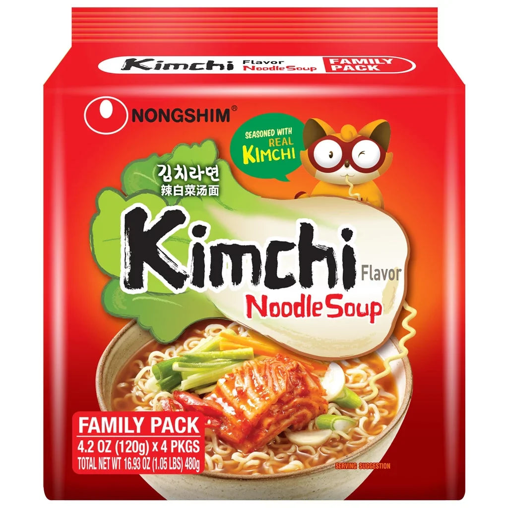 Nong Shim Kimchi Ramyun Noodle (Family Pack)