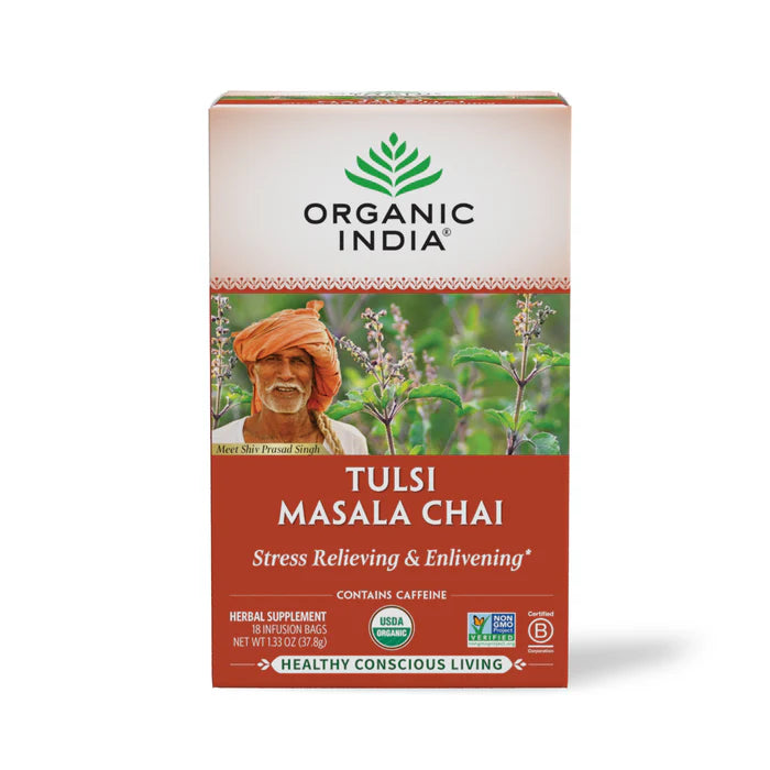 Organic India Tulsi Masala Chai Tea Bag - 18 BAG