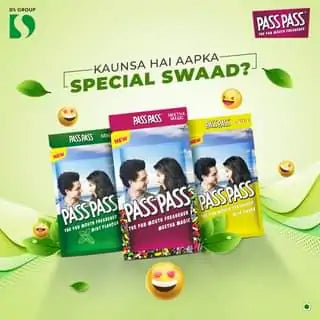 Pass Pass Mouth Freshner - Khatha (10 GM-PKT)