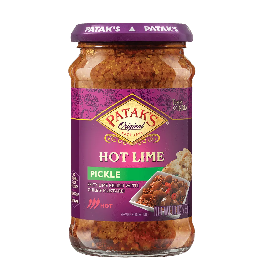 Patak'S Lime Pickle (HOT) - 10 OZ