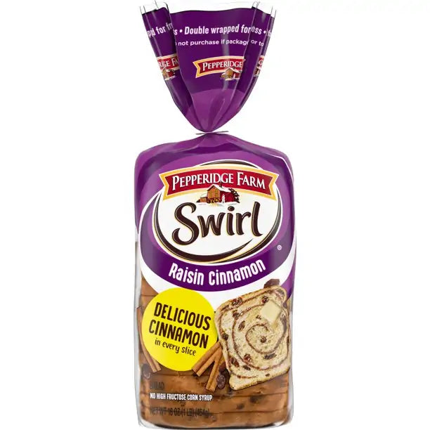 Pepperidge Farm Raisin Cinnamon Swirl Breakfast Bread (1 LB Loaf)