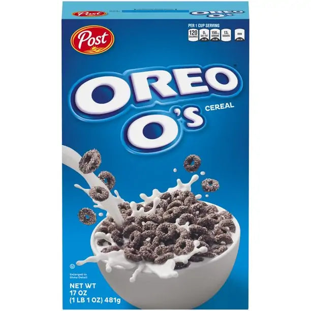 Post Oreo O's, Breakfast Cereal, 17 oz Box