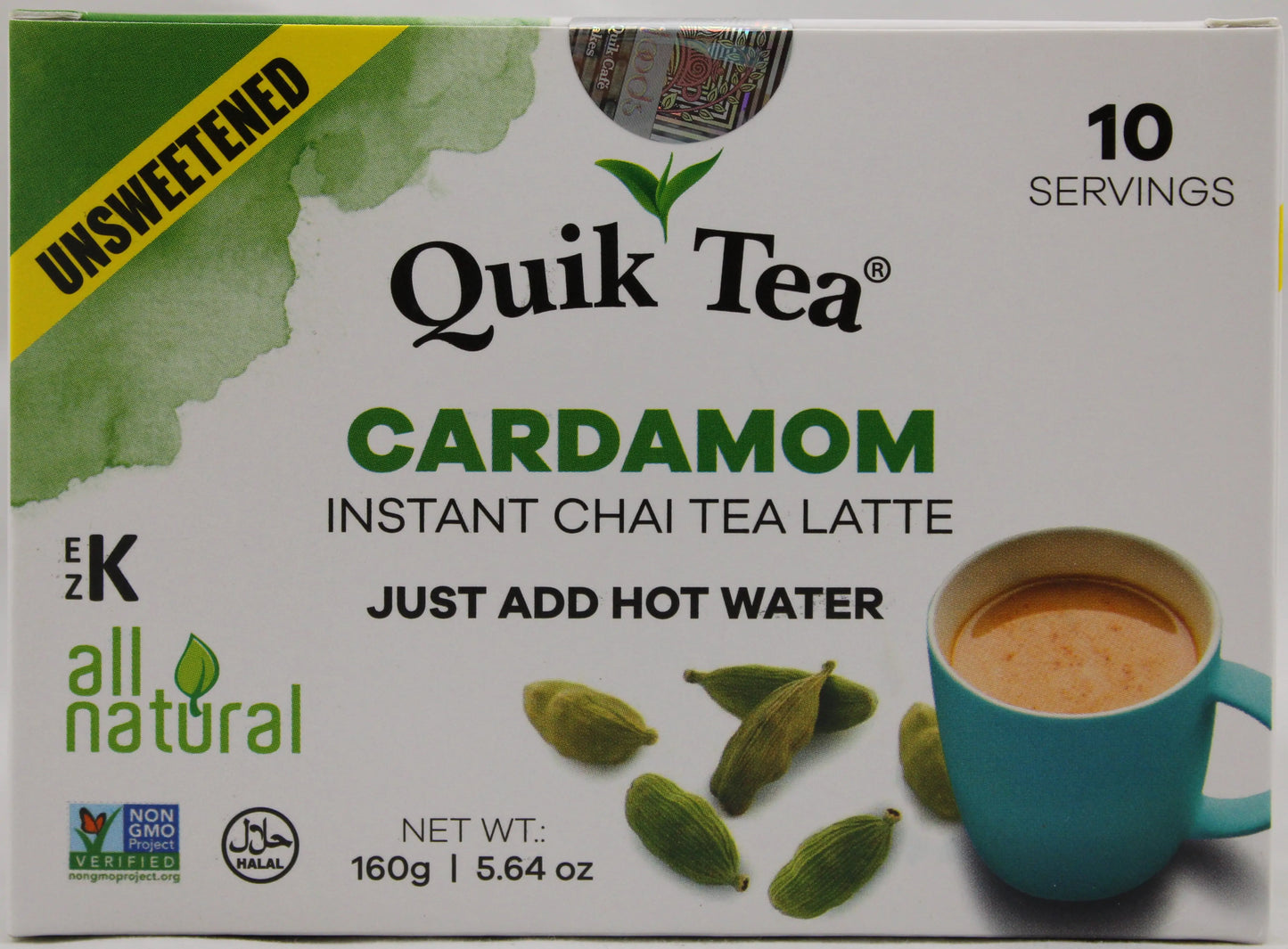 Quik Tea Unsweetened Cardamom Tea (5.64 OZ - 160 GM)